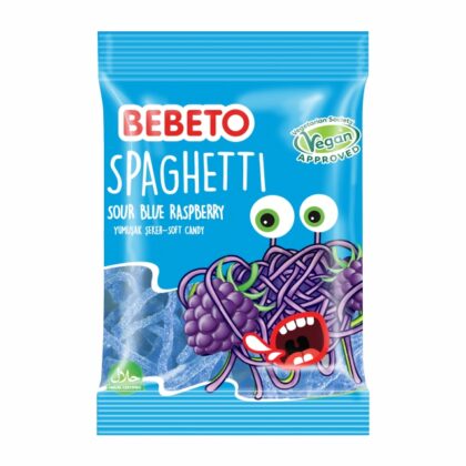 Bebeto Spaghetti Sour Blue Raspberry, Мармелад Малина 60 гр