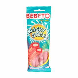 Bebeto Wacky Sticks Мармелад со вкусом клубника ванилин