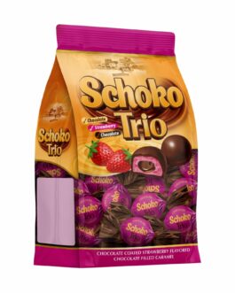 Schoko Trio Strawberry, Шоколадный конфет со вкусом клубника