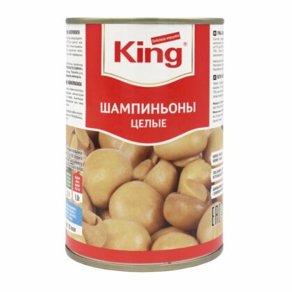 King целые шампиньоны 400 гр