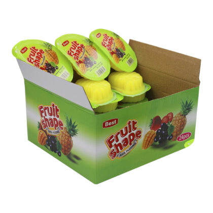 Fruit Shape Nata Pudding, Фруктовый пудинг ната ананас