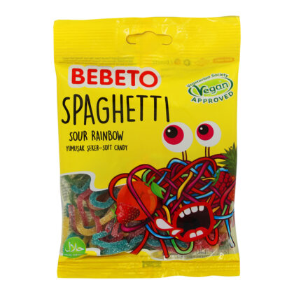 Bebeto Spaghetti Rainbow, Мармелад Спагетти радуга 80 гр