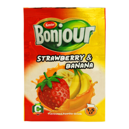 Bonjour Порошковый напиток Клубника-банана 9 гр